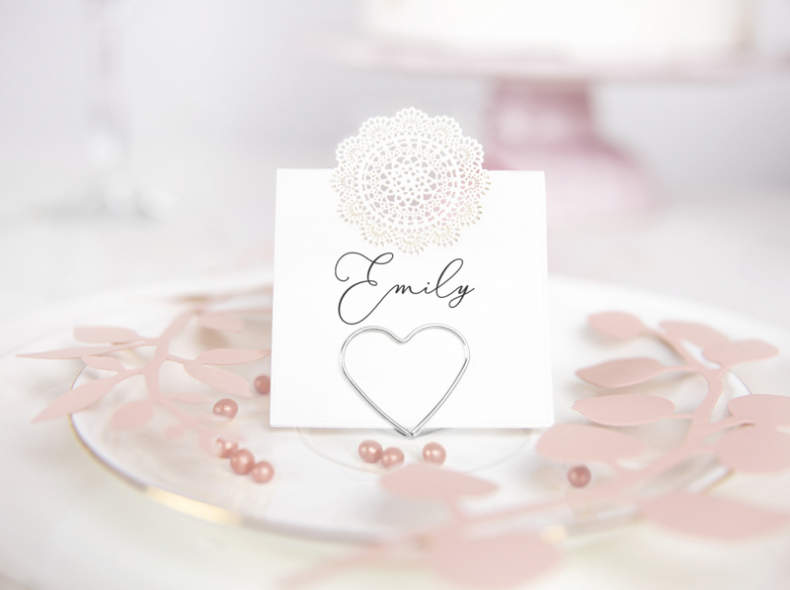 34516 Tischkartenhalter Hochzeit 20 Stk.
