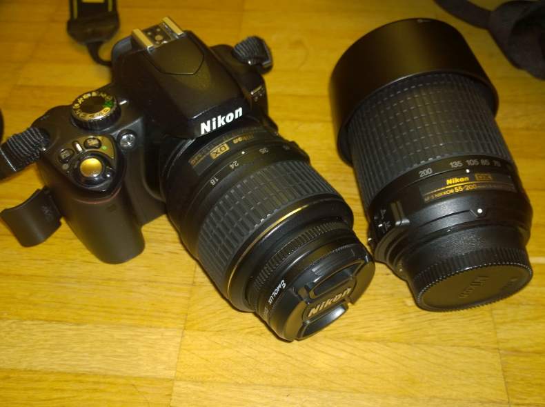 3868 Digitalreflex Kamera Nikon D60+Bag