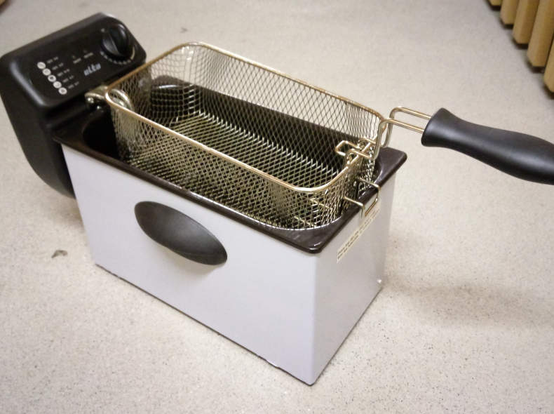 6534 Profi Edelstahl Fritteuse - 220 V