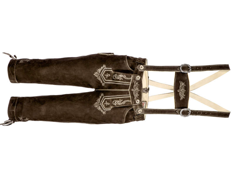 8072 Lederhosen dunkelbraun Gr.44