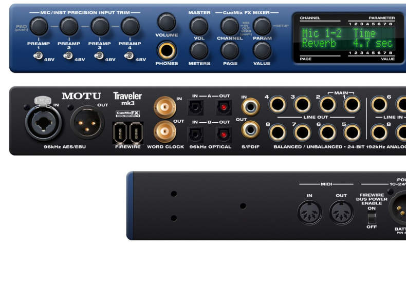 8996 Motu Traveler MK3 Audio Interface