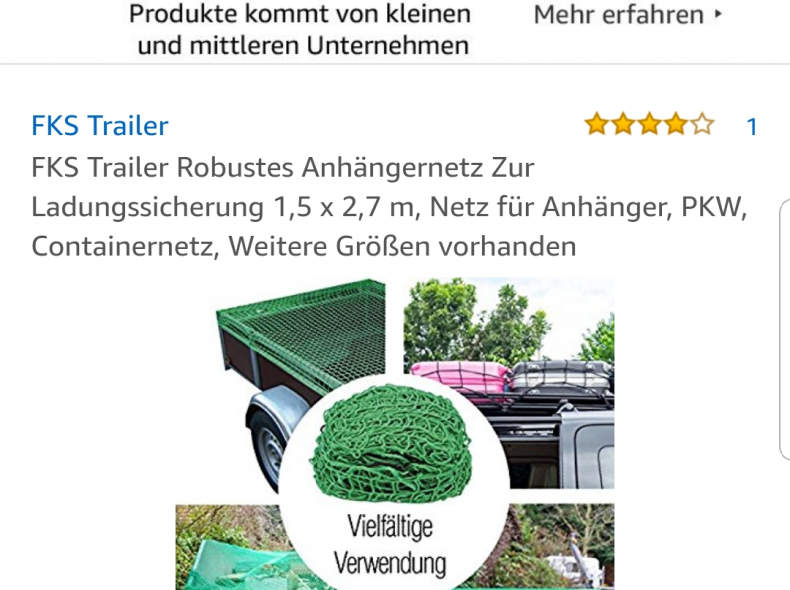 12670 Abdecknetz für Ladung und Anhänger