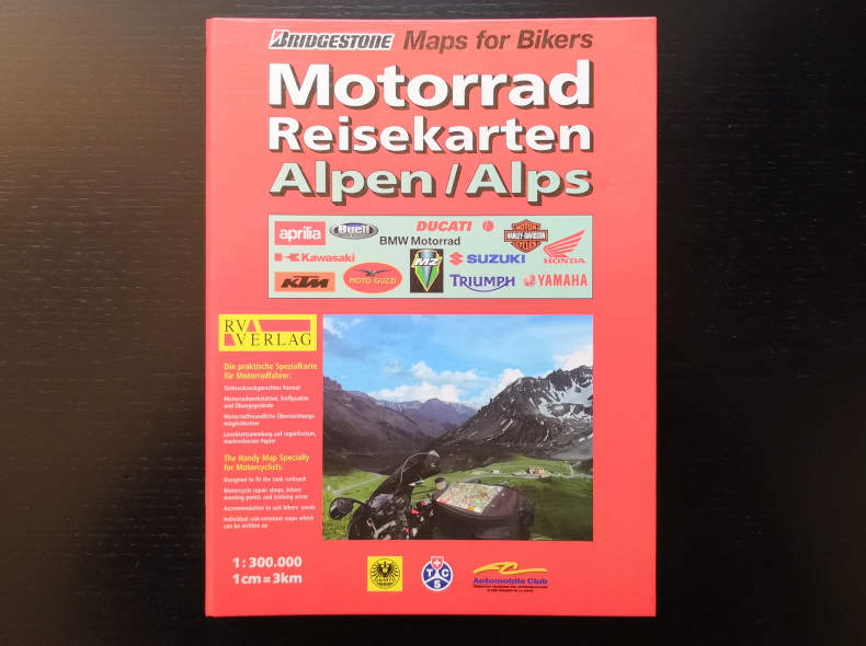 13730 Motorrad Reisekarten Alpen