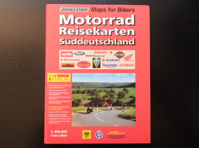 13731 Motorrad Reisekarten Süddeutschland