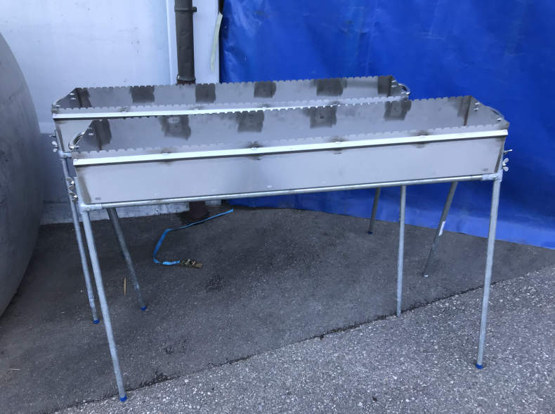 15286 1,5m Spiess Grill mit 50 Spiessen