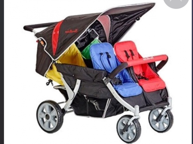 16626 Kinderwagen Zwilling Vierlingswagen