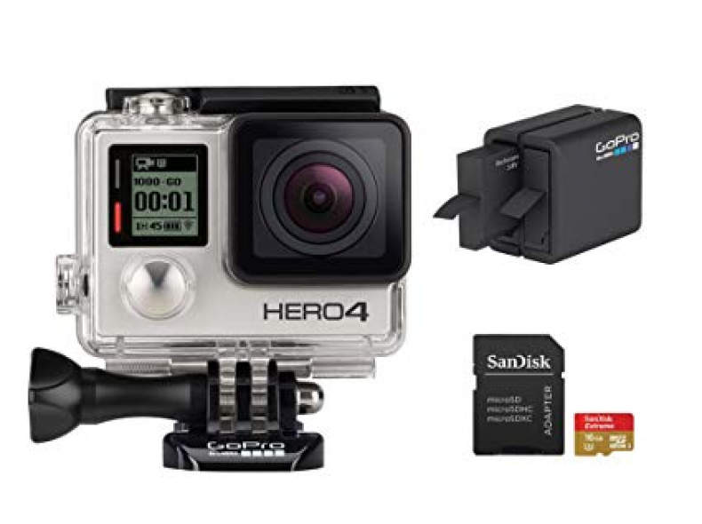 17423 Go Pro Hero 4 Silver + Zubehör