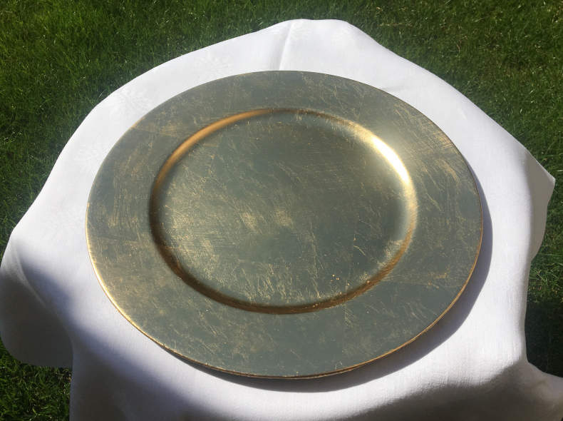 18647 Goldene Platzteller (10 Stück)