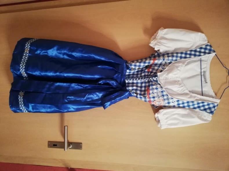 19644 Blaues Dirndl Gr. 40