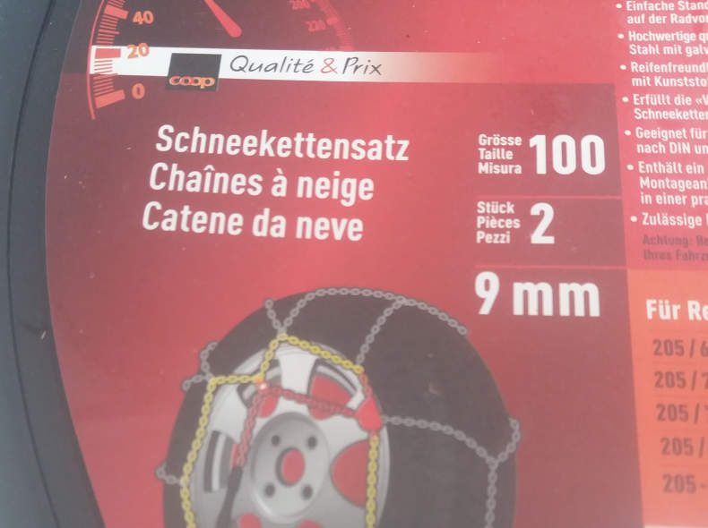 19658 Schneeketten Grösse 100