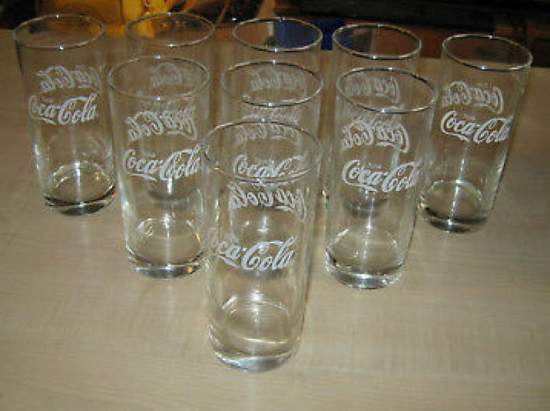 19939 25 Coca Cola Gläser 0,3 Glas