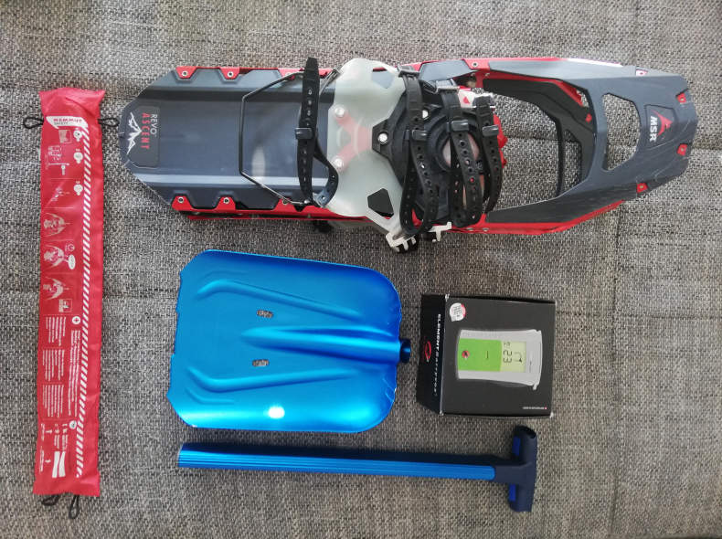 20144 Schneeschuhe mit Lawinen Set