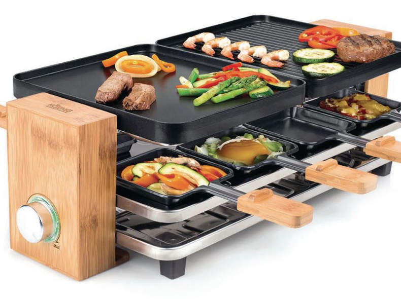 21973 König Raclette-Grill für 8 Personen