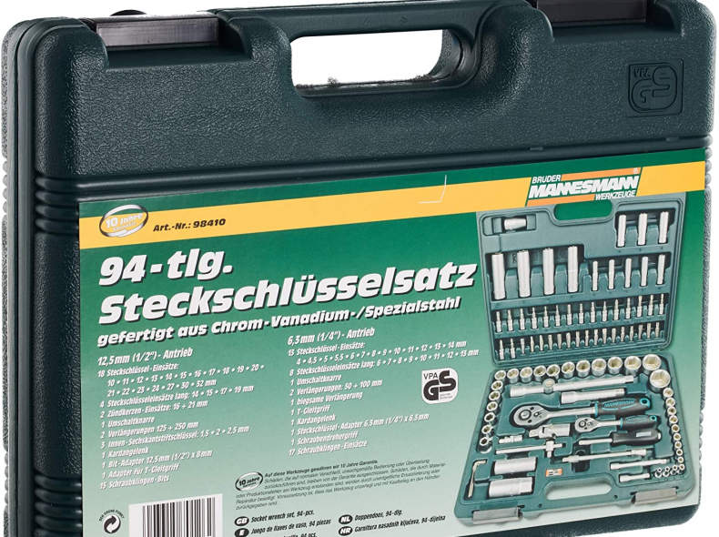 22005 Steckschlüsselsatz, Knarrenkasten