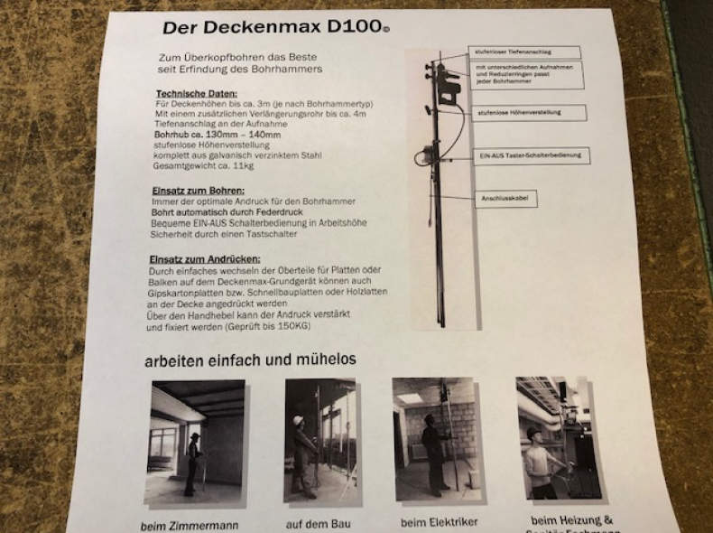 24125 Bohrstativ Deckenmax