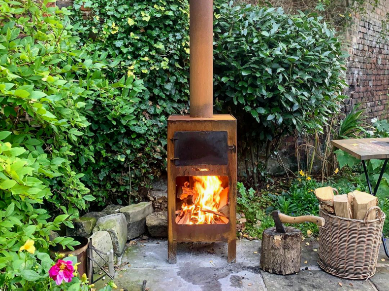 25321 Pizza-Ofen aus Corten-Stahl
