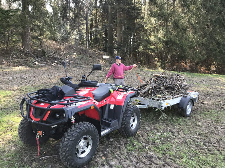 25465 ATV / Quad mit Anhänger