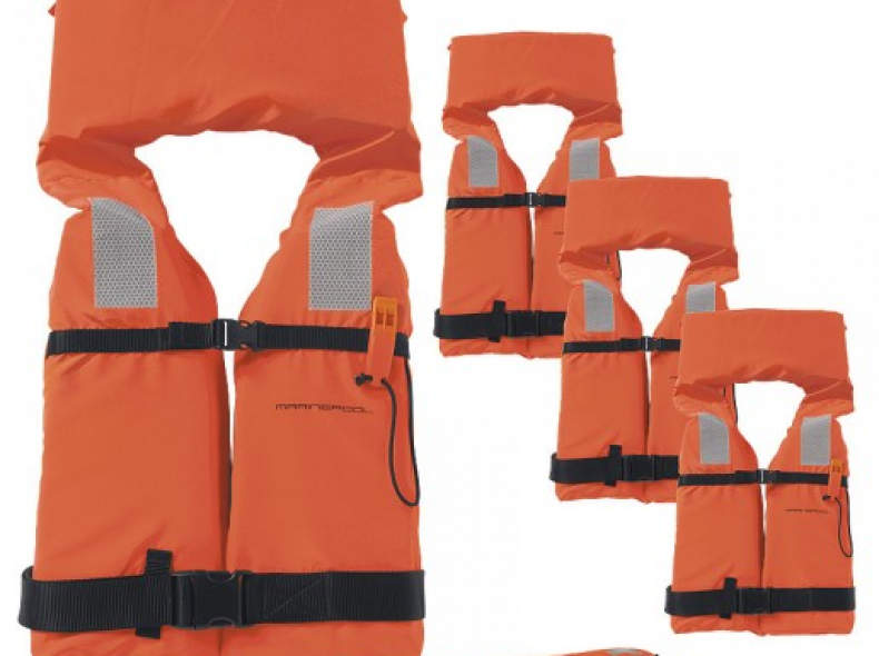 25500 4 Rettungswesten, 100N, 40-90kg