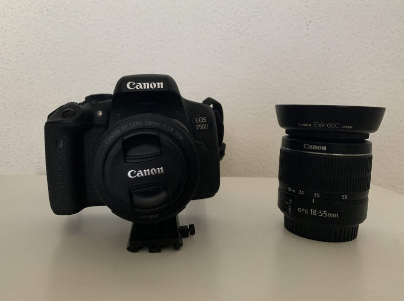 26071 Canon EOS 750D mit 2 Objektiven