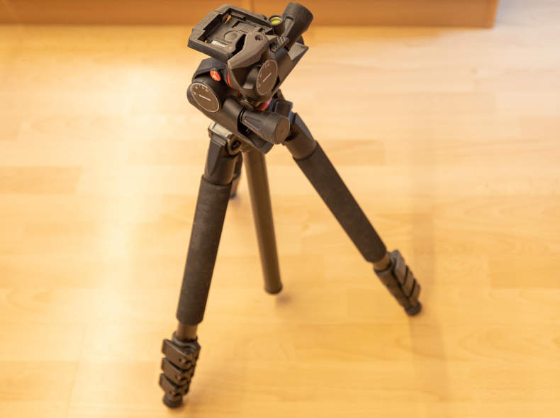 27612 Carbon Kamerastativ, Manfroto Kopf