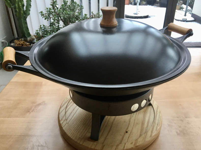 27824 Wok Pfanne mit Tischrechaud