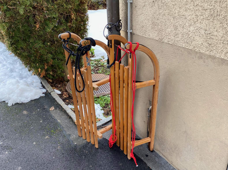 25164 Schlitten Davos 2 Stück
