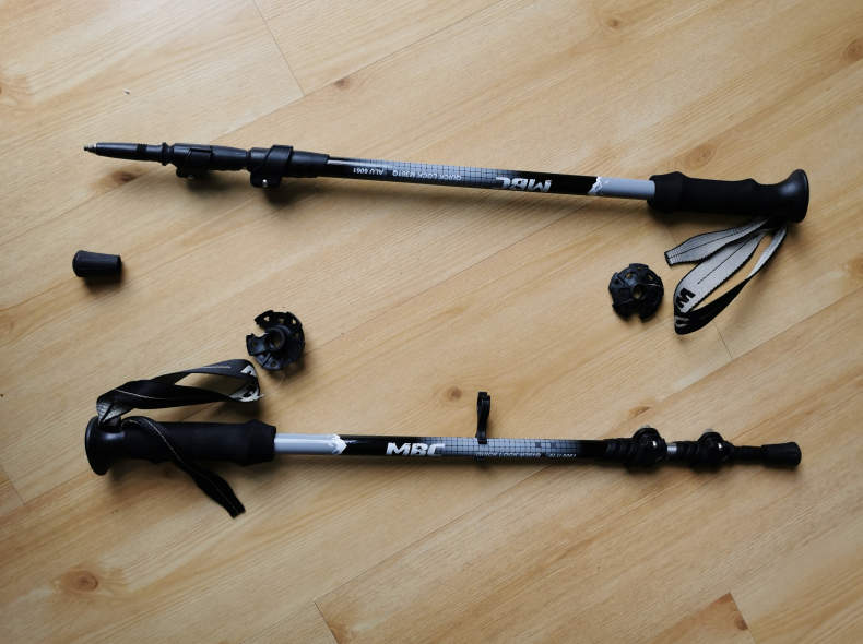 28935 Wanderstock / Skistock 135cm Alu