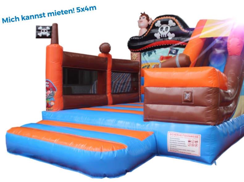 29471 Hüpfburg Pirat 5x4m mit Rutsche