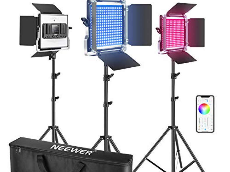 30303 Neewer 3er Pack 660 RGB LED Licht