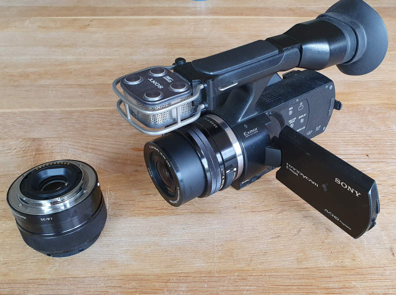 861 Video Kamera Sony Nex VG 20