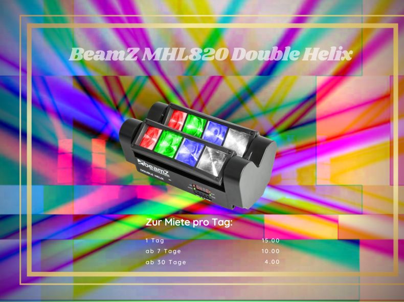 33815 Partylicht BeamZ MHL820 Double H.